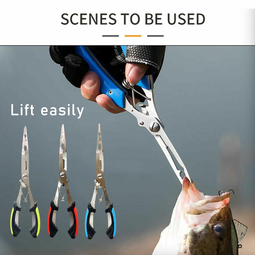Fishing Pliers Long Nose Stain - Baitcasting Reel ulasan dan harga