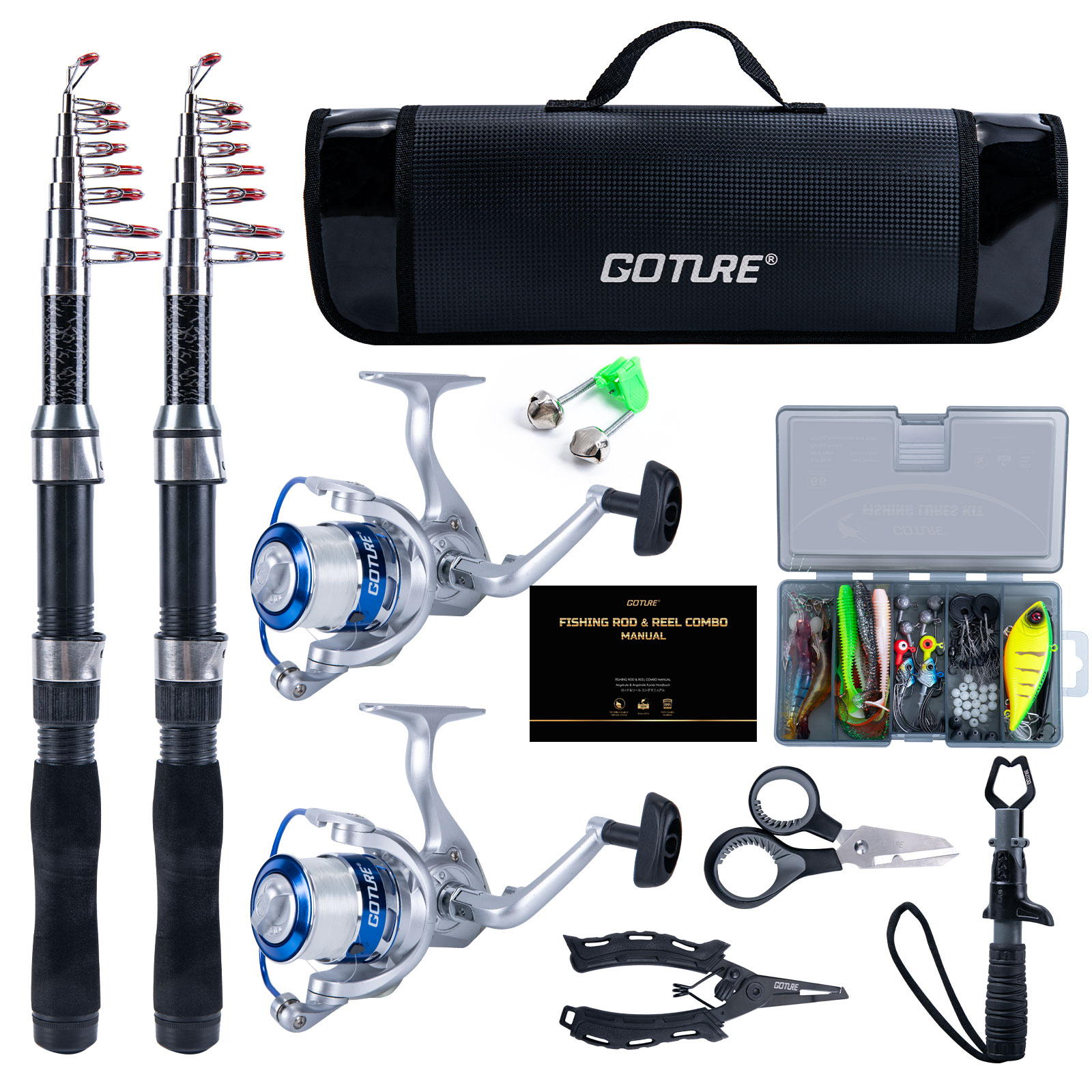 Goture 1.9/2.1/2.3/2.5/2.7m Te - Reel Bag ulasan dan harga