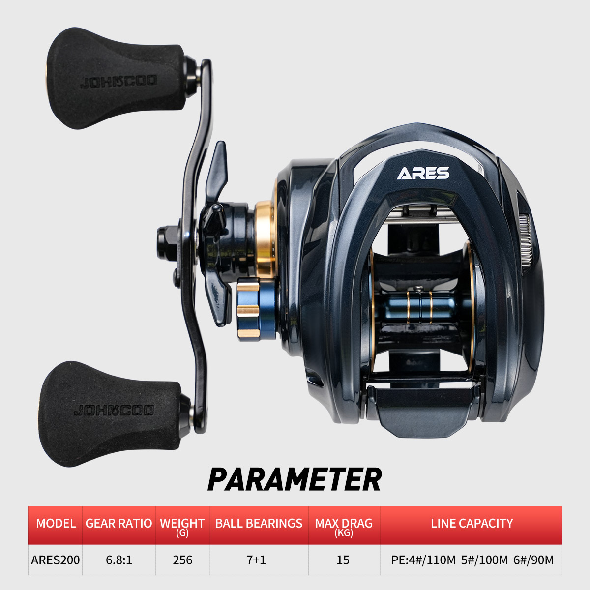 JOHNCOO Baitcasting Reel Alumi - Abu Garcia Reel Max ulasan dan harga