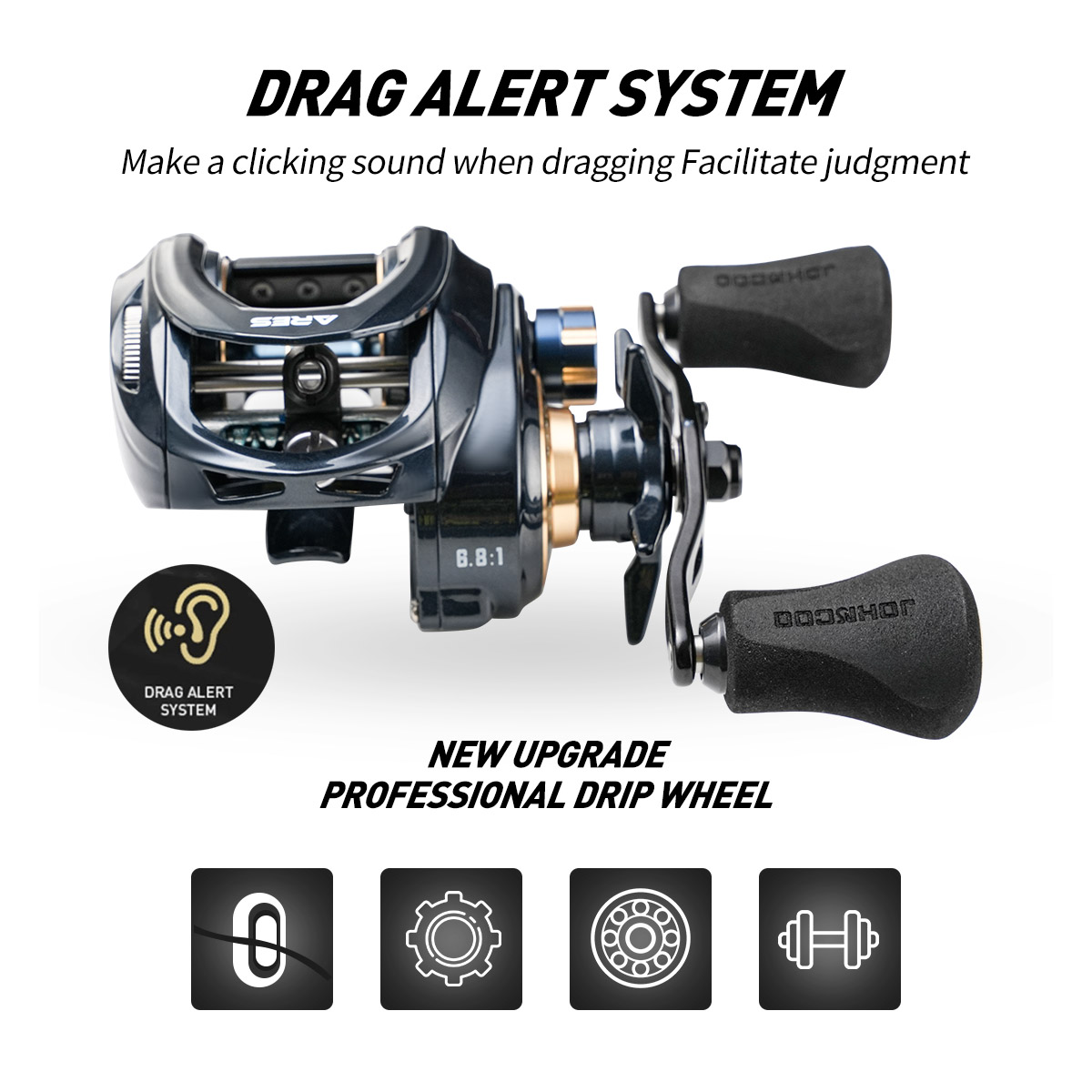 JOHNCOO Baitcasting Reel Alumi - Abu Garcia Reel Max ulasan dan harga